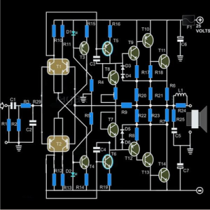 How to Make a Hi-Fi 100 Watt Amplifier Circuit Using ...
