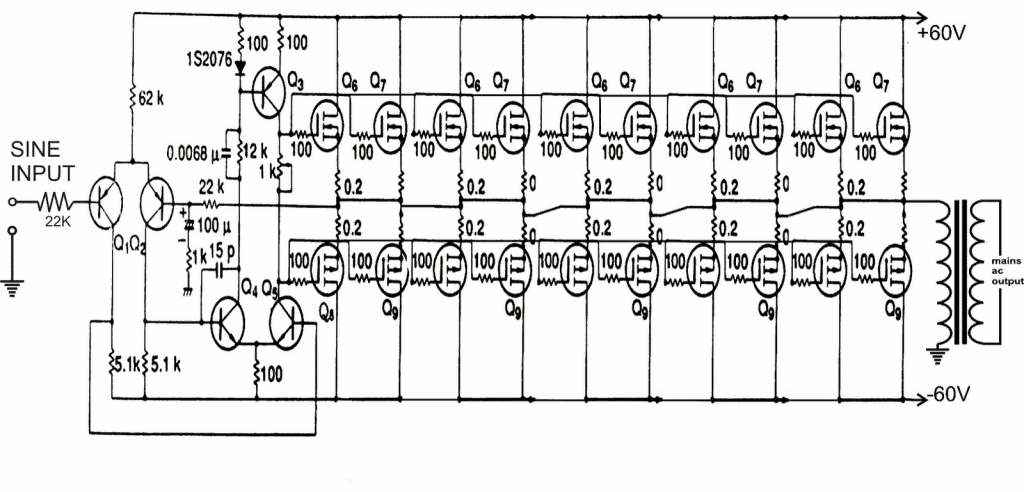 parallel connected mosfets example circuit