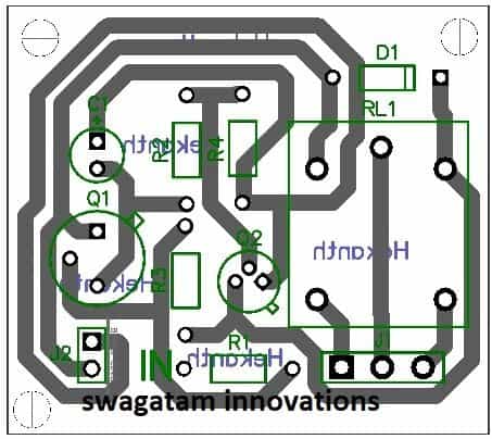 PCB design for transistor latch circuit