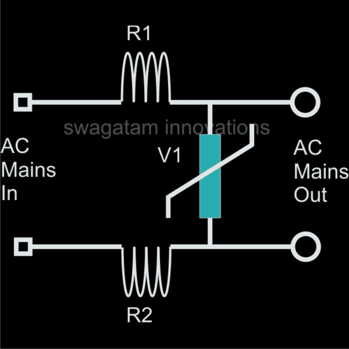 inductor MOV based surge suppressor circuit diagram