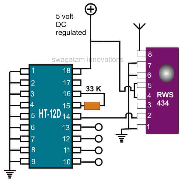 433 MHz Receiver (Rx) Circuit Operation