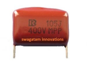 105/400V capacitor 1uF 400V capacitor for transformerless power supply