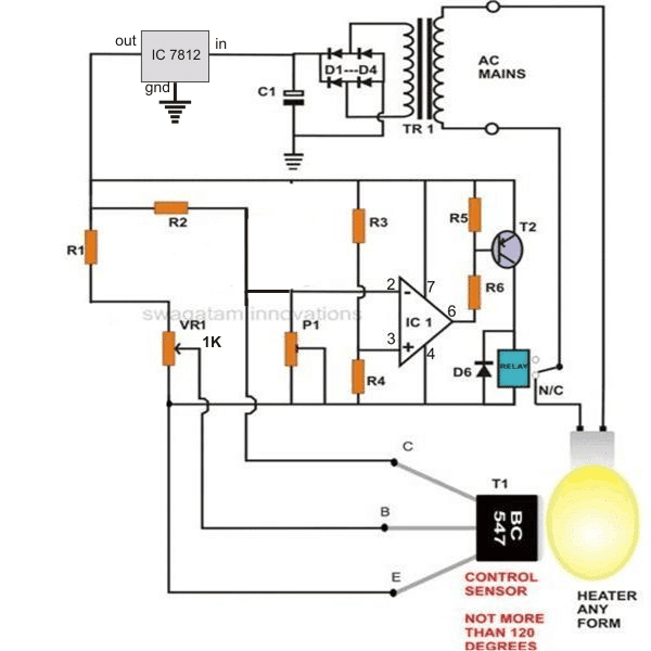 opamp incubator control with hysteresis