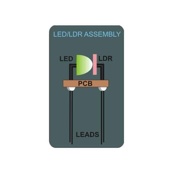 LED LDR optocoupler circuit design