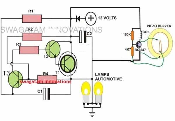 2-Pin Motorcycle Turn Signal Indicator with buzzer