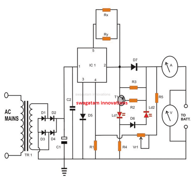 constant current battery charger Circuit Diagram