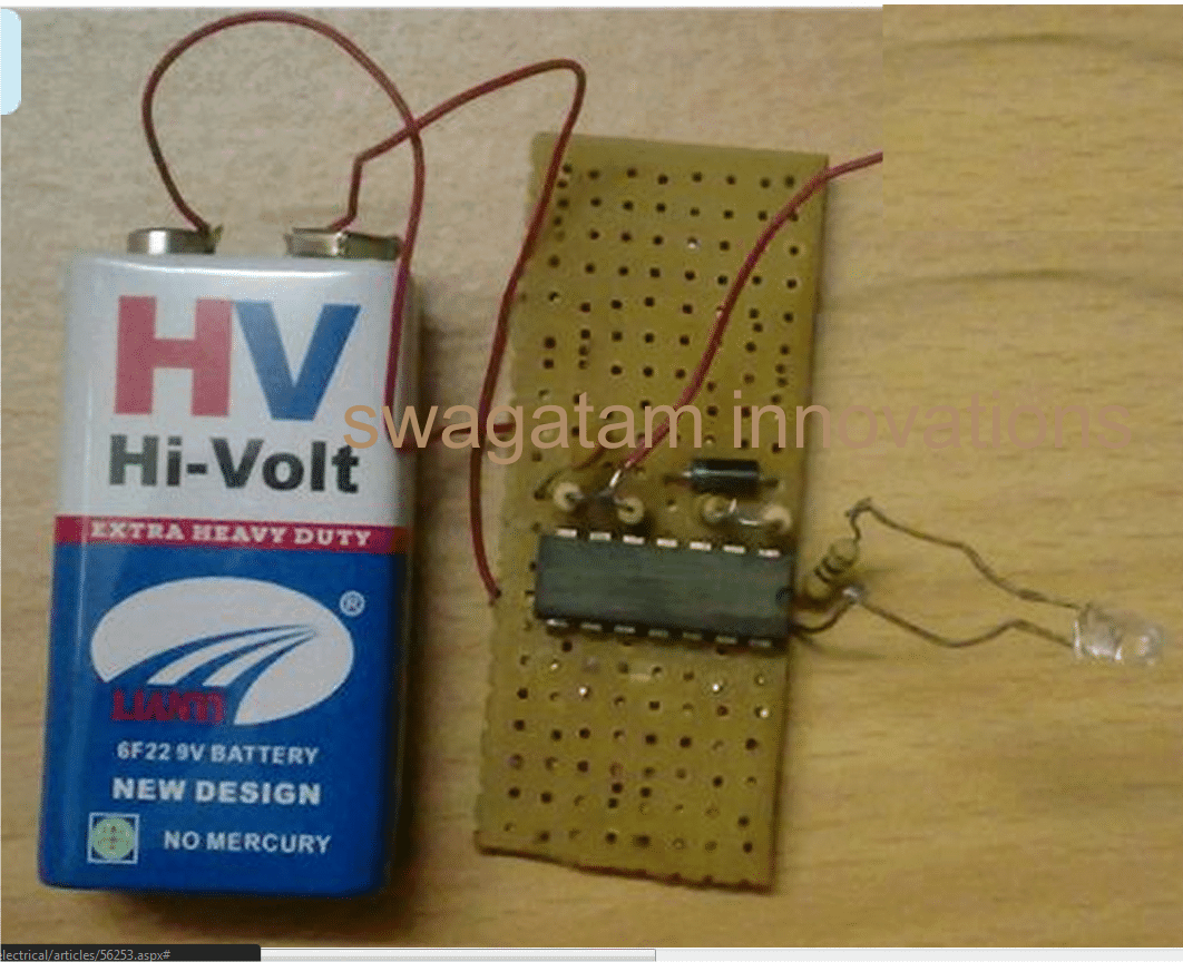 Non Contact AC Phase Fault Detector prototype image