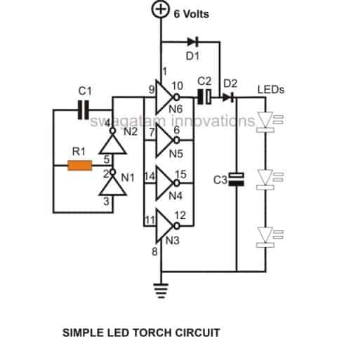 The Circuit Diagram Of A Torch