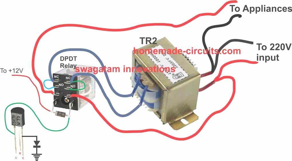 Схема подключения трансформатора реле стабилизатора