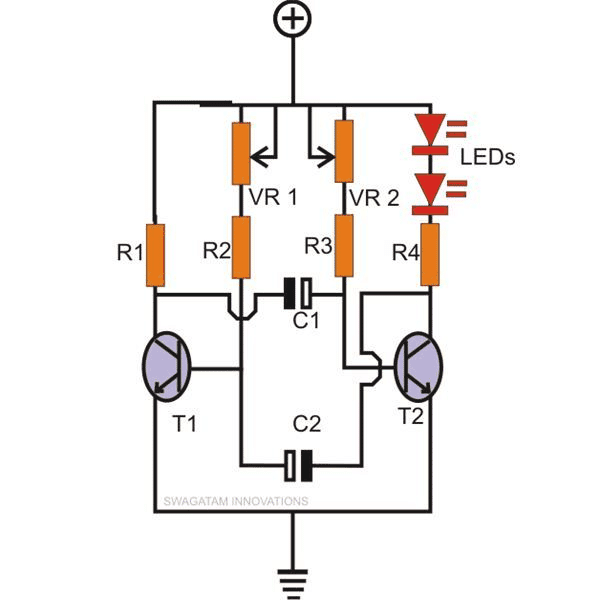 transistor strobe light circuit