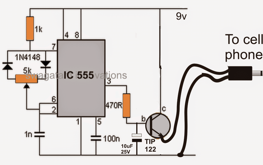 DC to DC cell phone chager circuit 1