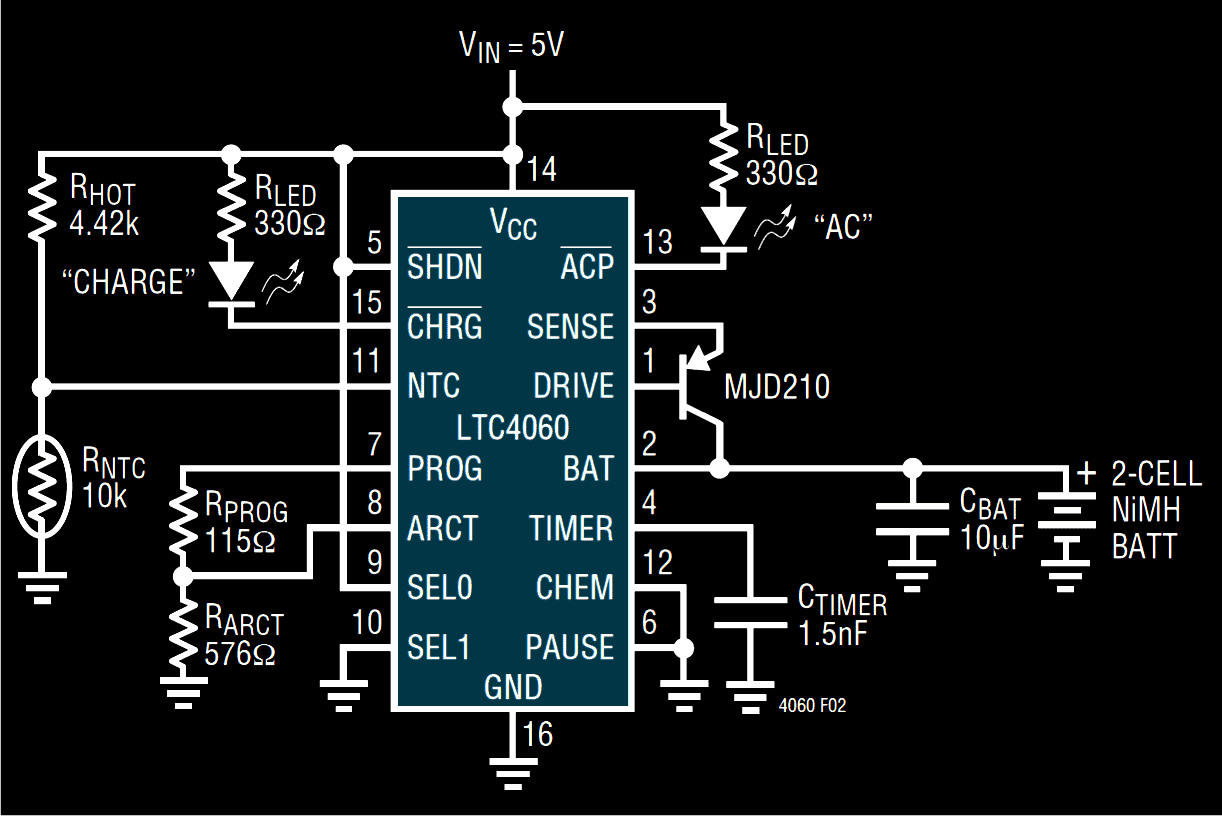 Precision Ni-Mh, Ni-Cd charger circuit.