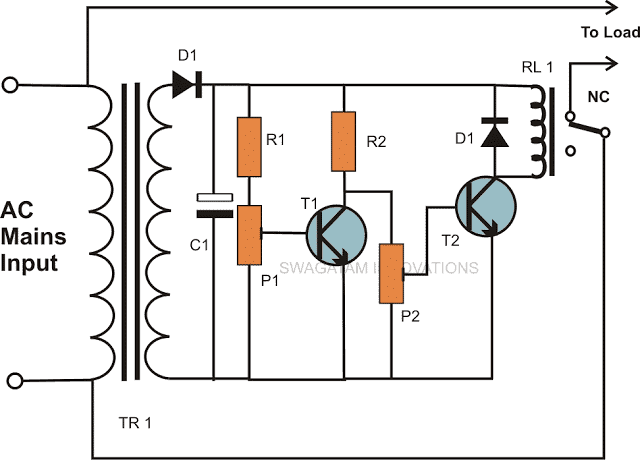 220V 120V High and Low Mains Voltage Cut Off Circuit