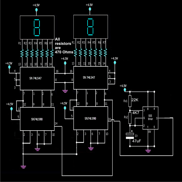 Simple Frequency Counter circuit