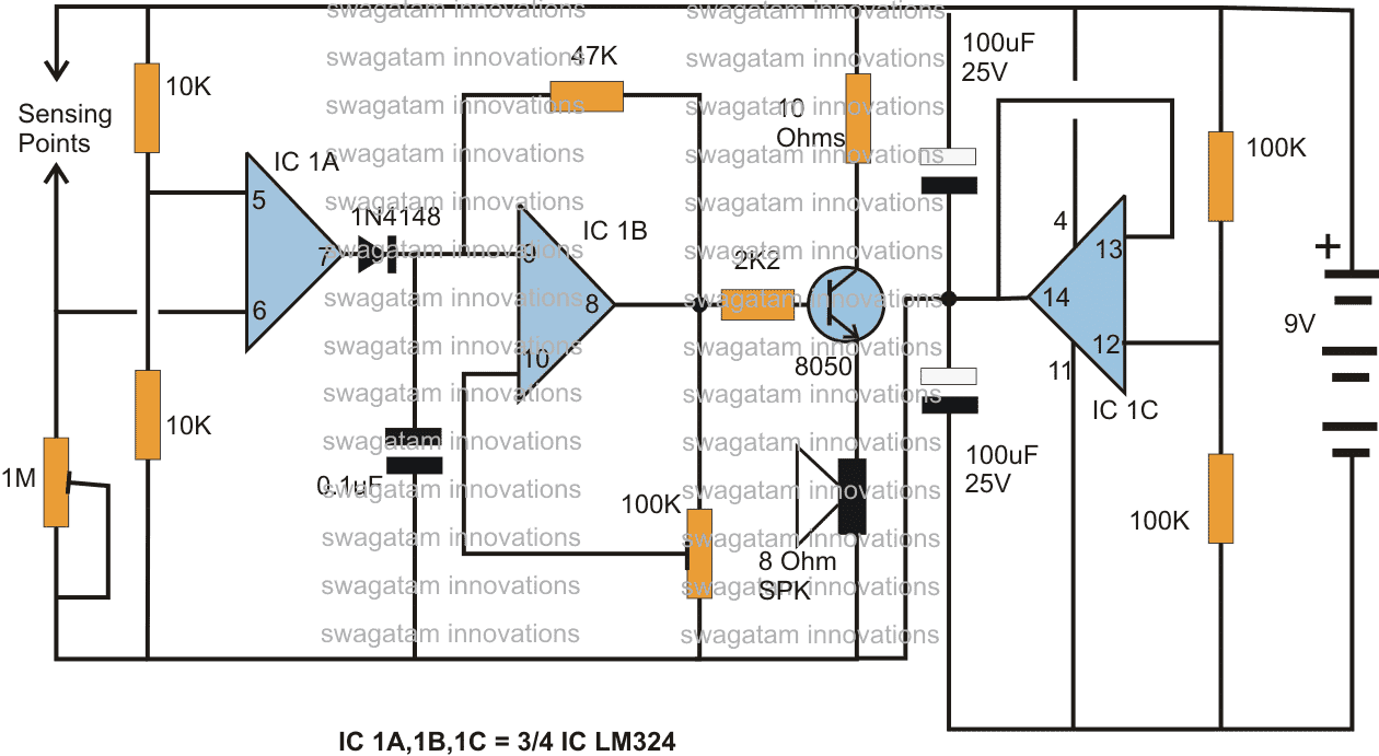 Rain Detector Schematic Diagram Circuit Diagram