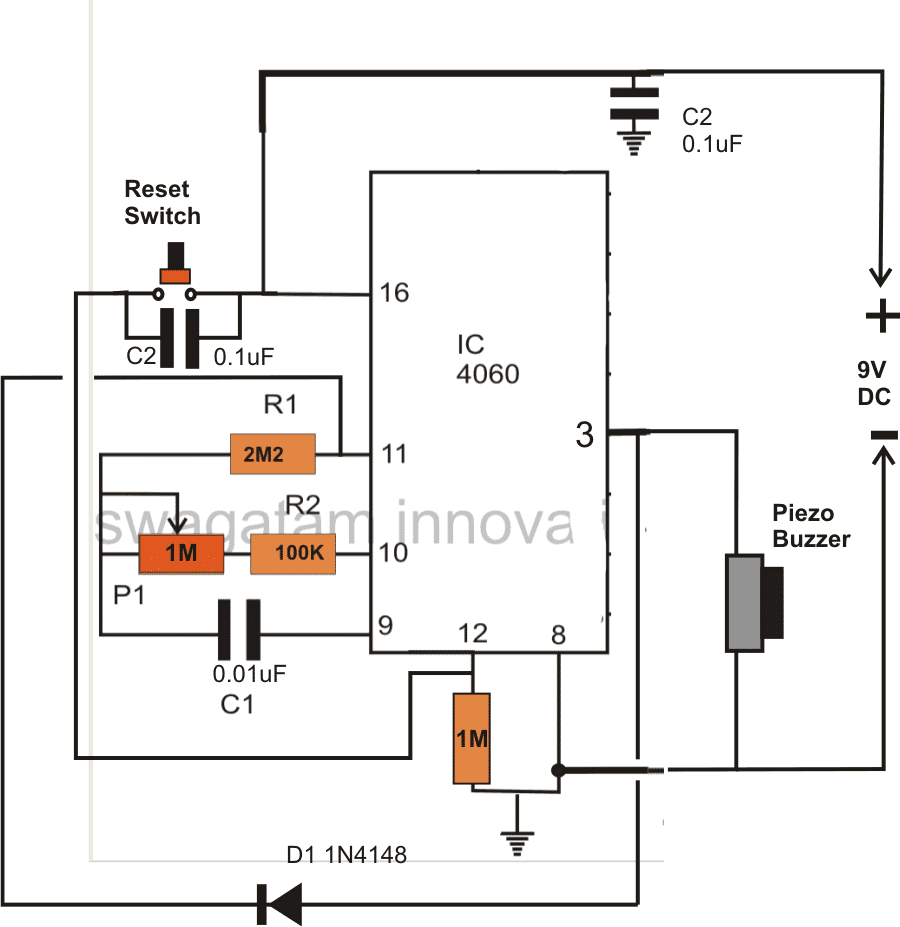 Simple Timer Using IC 4060