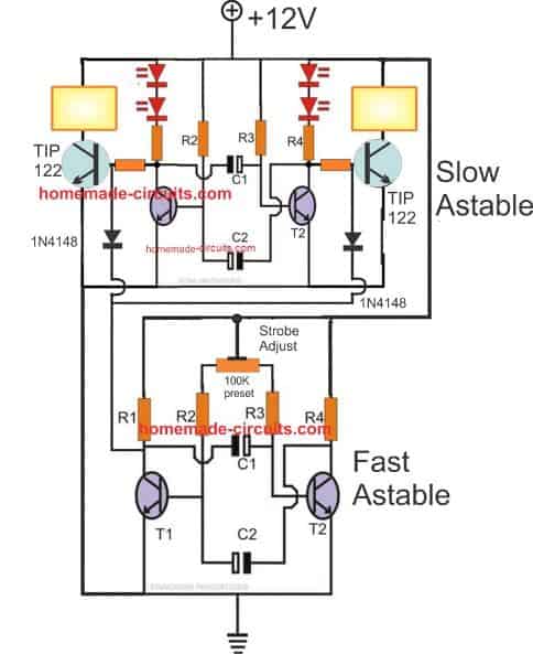 police strobe light circuit