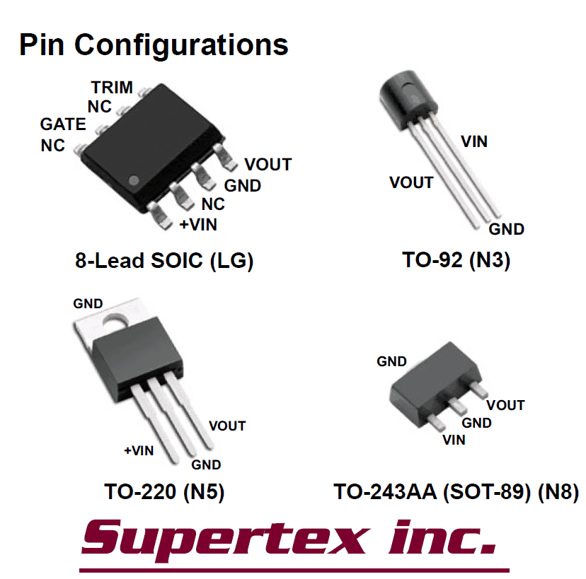 LR645G Pin Connections