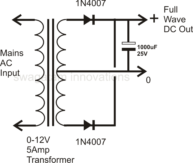 powersupplycircuitusingtwodiodes