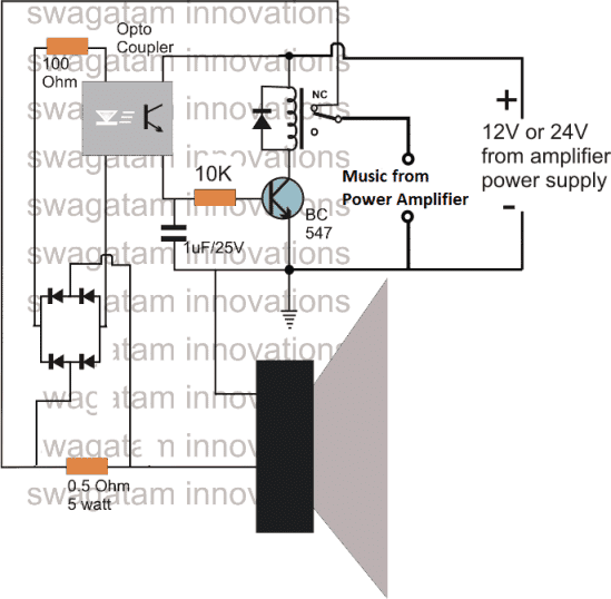 Make this Amplifier Short/Overload Protection Circuit