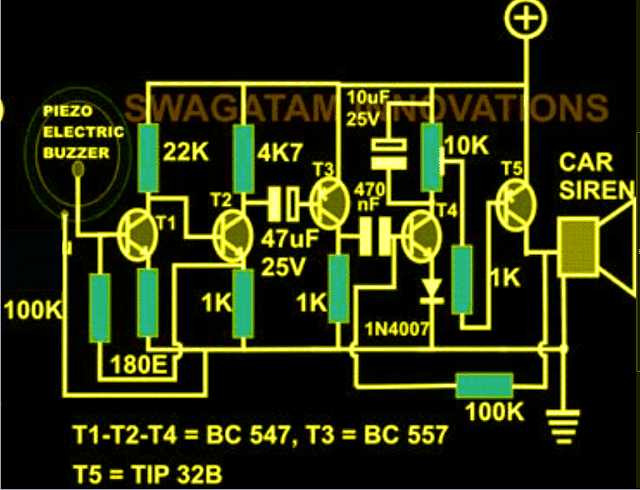 Alarm Trigger circuit with Sound