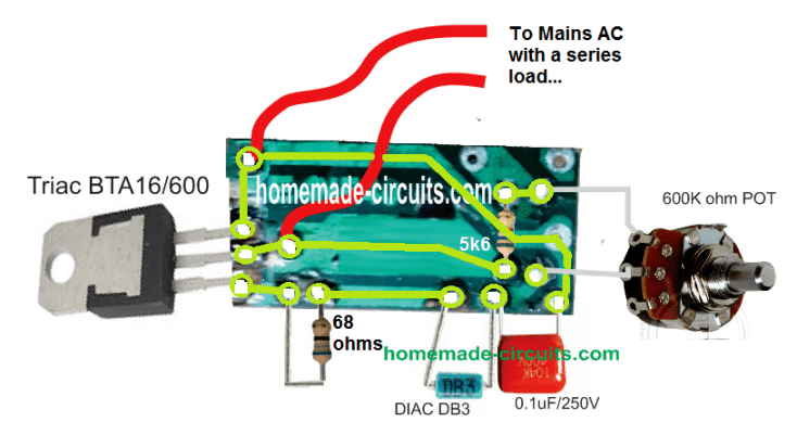 220V light dimmer AC track layout