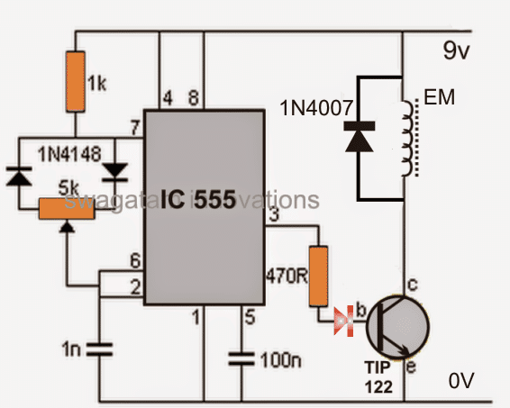 555 pwm for DRL