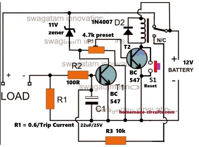 battery low and over current protection