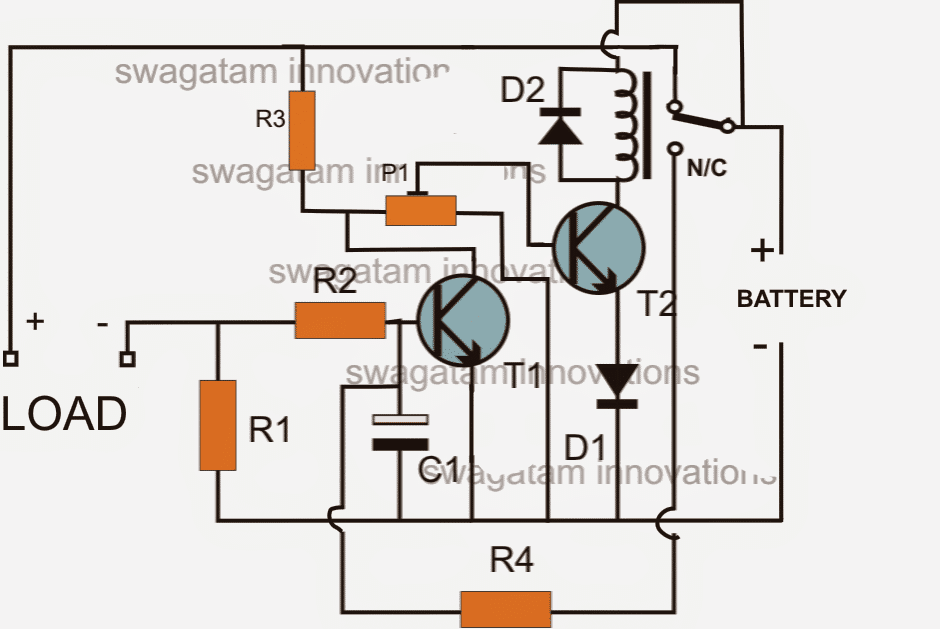 Low Battery and Overload Protection Circuit for Inverters