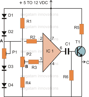 thermal touch sensitive switch circuit
