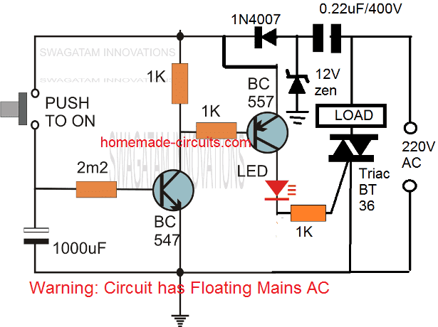 simple compact transistorized timer circuit