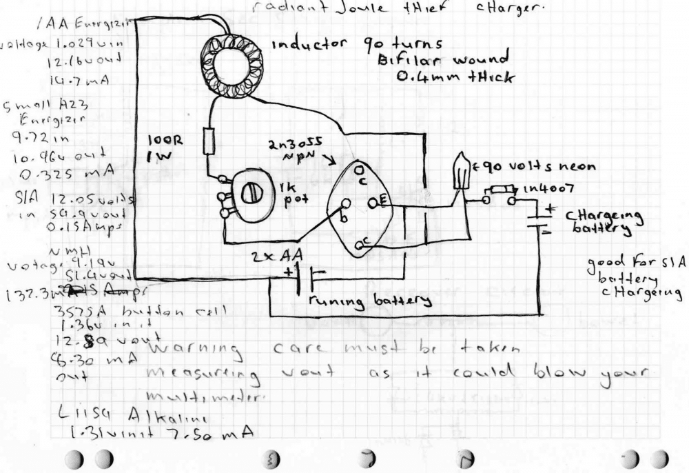 joule thief circuit diagram working of using 2N3055 BJT