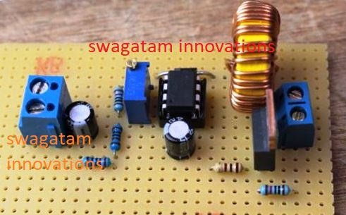 boost converter circuit using IC 555