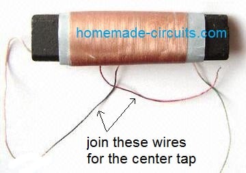 MW antenna coil on ferrite rod