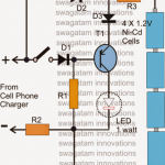cell phone emergency lamp circuit