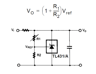 TL431 shunt regulator circuit
