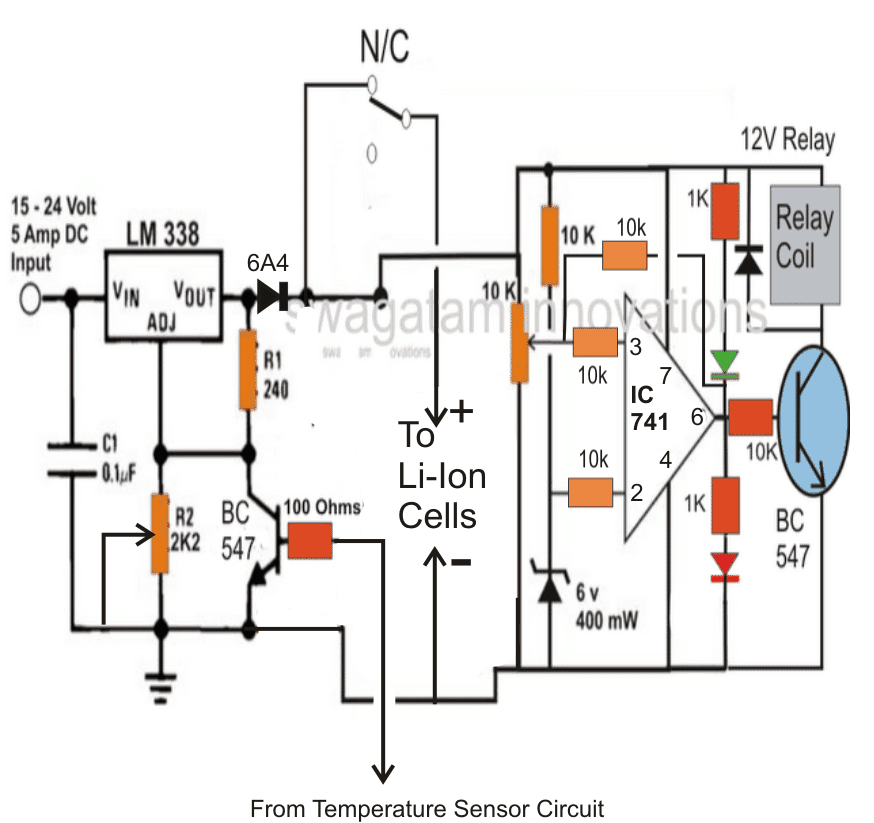 4 Simple Li-Ion Battery Charger Circuits - Using LM317, NE555, LM324 |  Homemade Circuit Projects