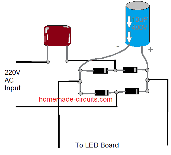 CFL led lamp circuit