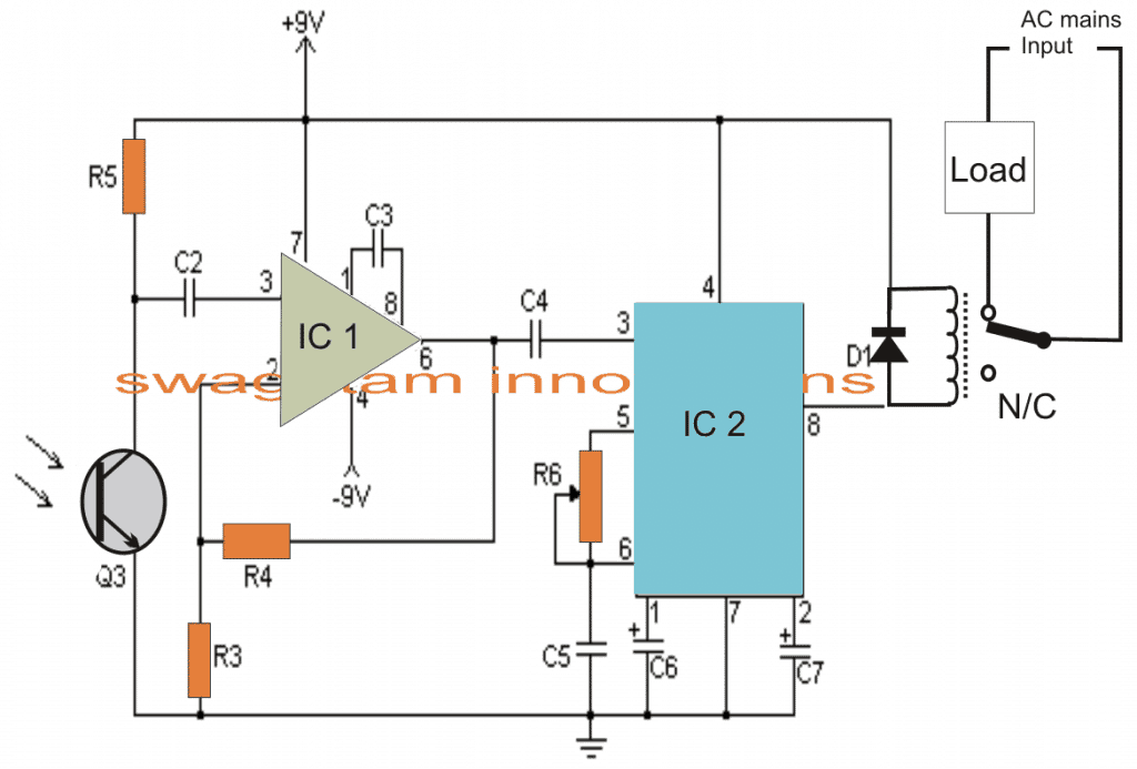 Remote Controlled Switch Circuit Diagram