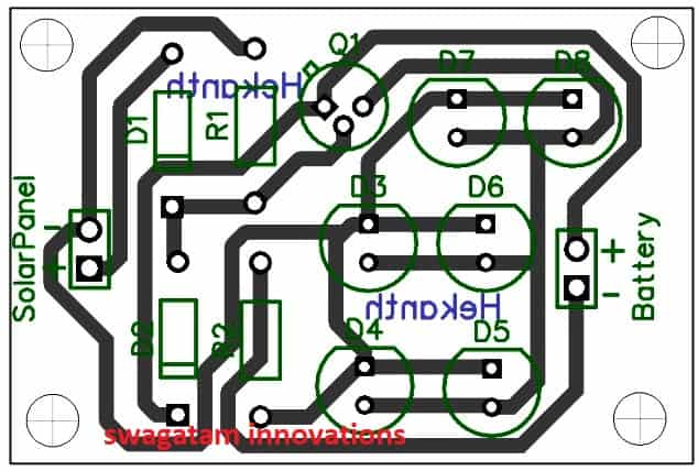 solar garden light PCB design