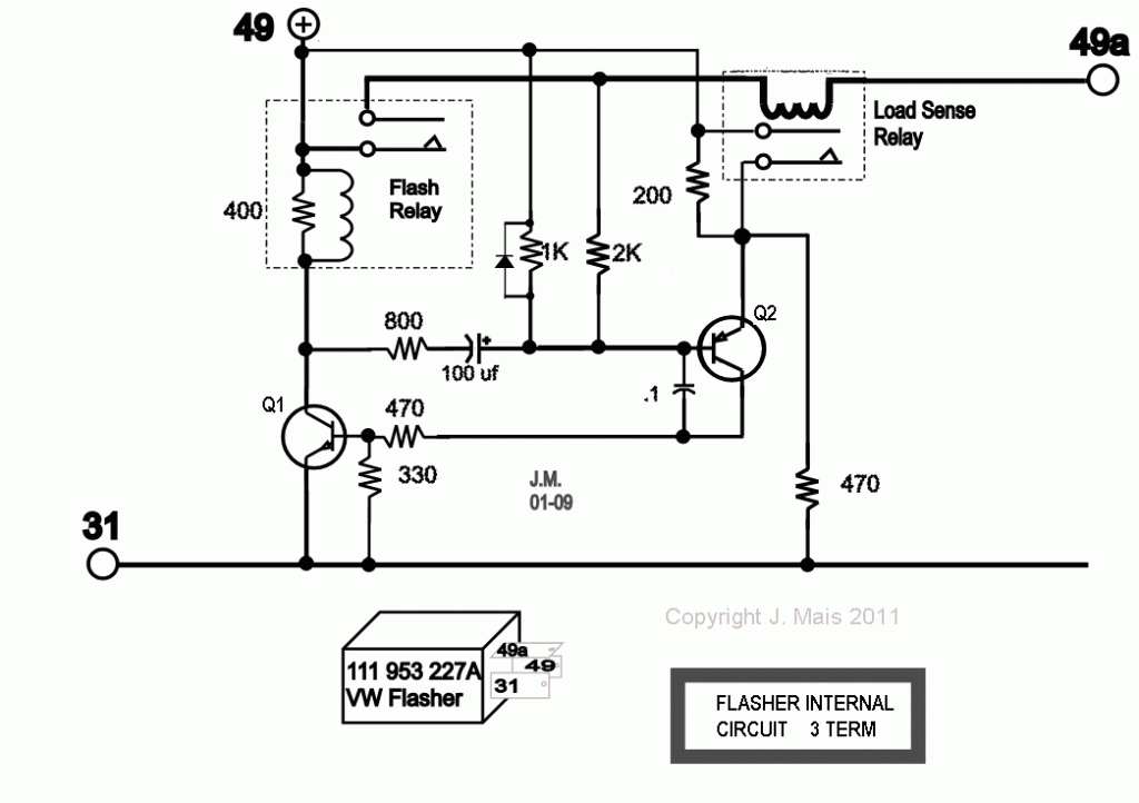 3 Prong Flasher Relay Wiring Diagram - Wiring Diagram Networks