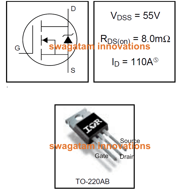 IRF3205 "Original" IR MOSFET Transistor  2  pcs 