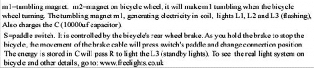freeenergybicyclegeneratorlights