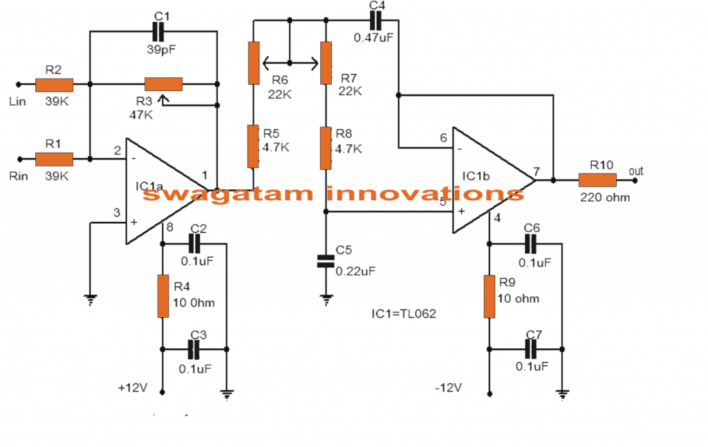 Low Pass Filter Circuit for Subwoofer