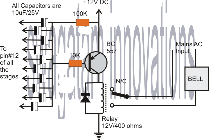 bell trigger relay circuit