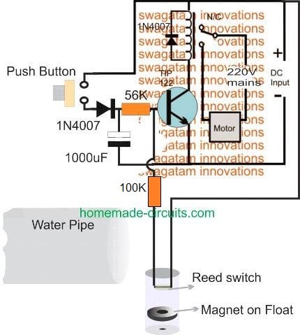 simple motor dry run circuit