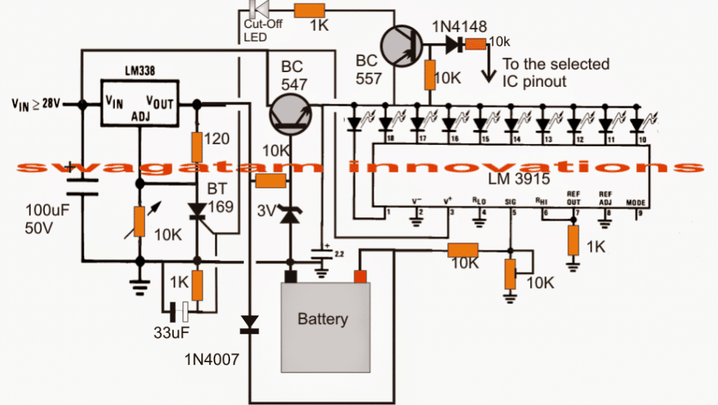 Auto cut off 6 V 12 V 24 volt battery charger using MOSFET