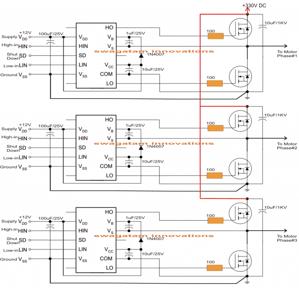 Driving 3-Phase Motor on Single Phase Supply | Homemade Circuit Projects