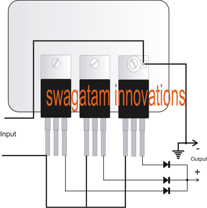 78XX regulators in parallel for increasing current capacity