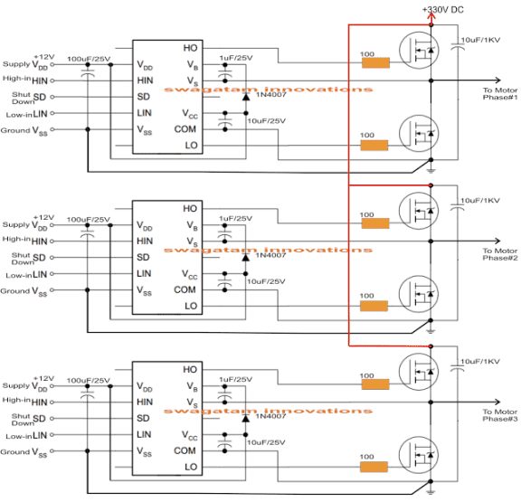 Make this 3  Phase  Inverter  Circuit